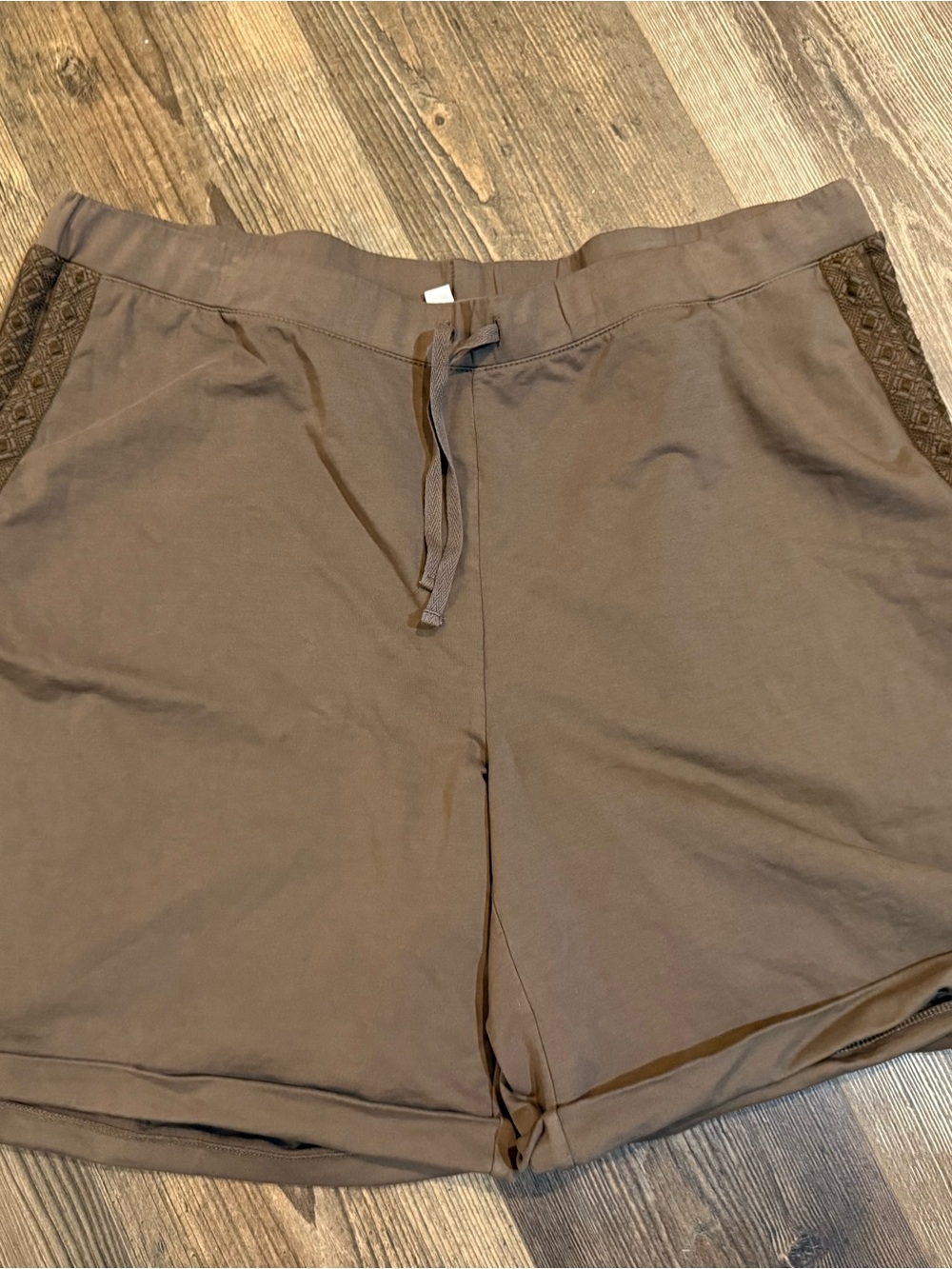 Woman’s J. Jill 2X Casual Drawstring Shorts Brown